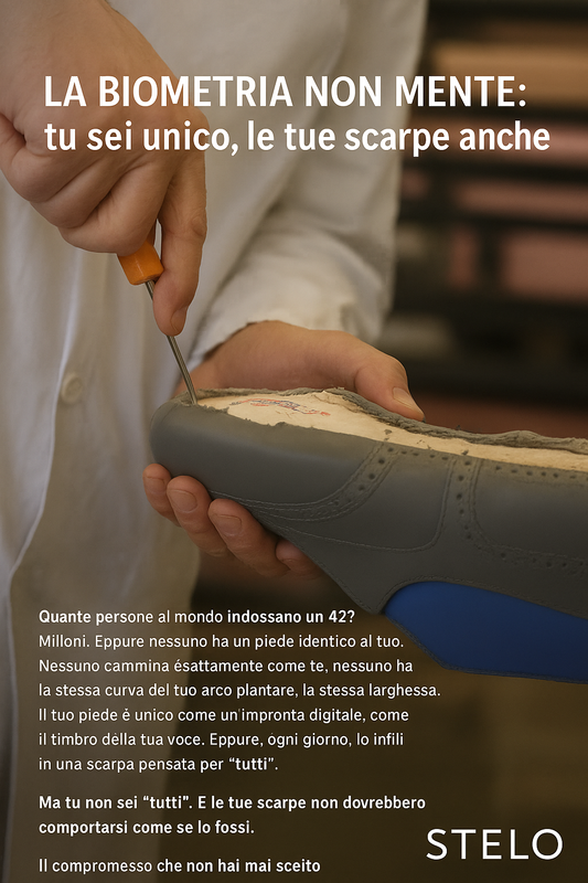 La biometria non mente: tu sei unico, le tue scarpe anche