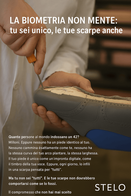 La biometria non mente: tu sei unico, le tue scarpe anche - Stelo