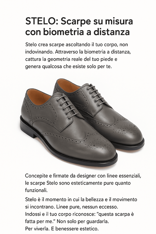STELO: Scarpe su misura con biometria a distanza - Stelo