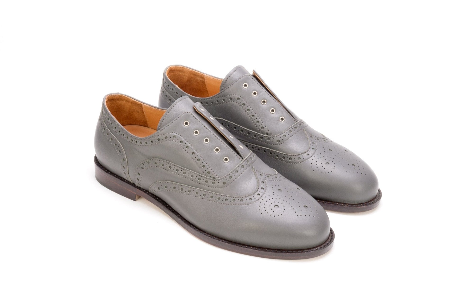 Loredan | suola in cuoio | grigio perla - Stelo