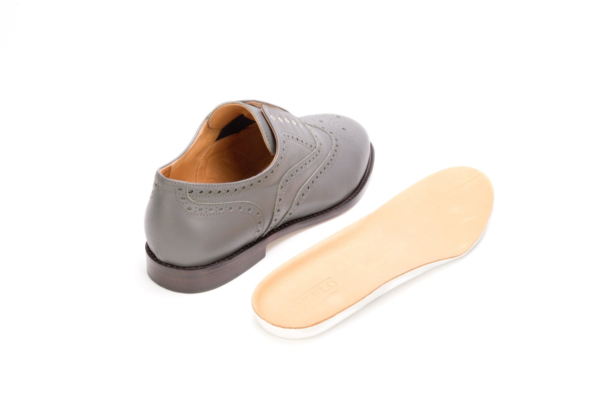 Loredan | suola in cuoio | grigio perla - SteloItaly