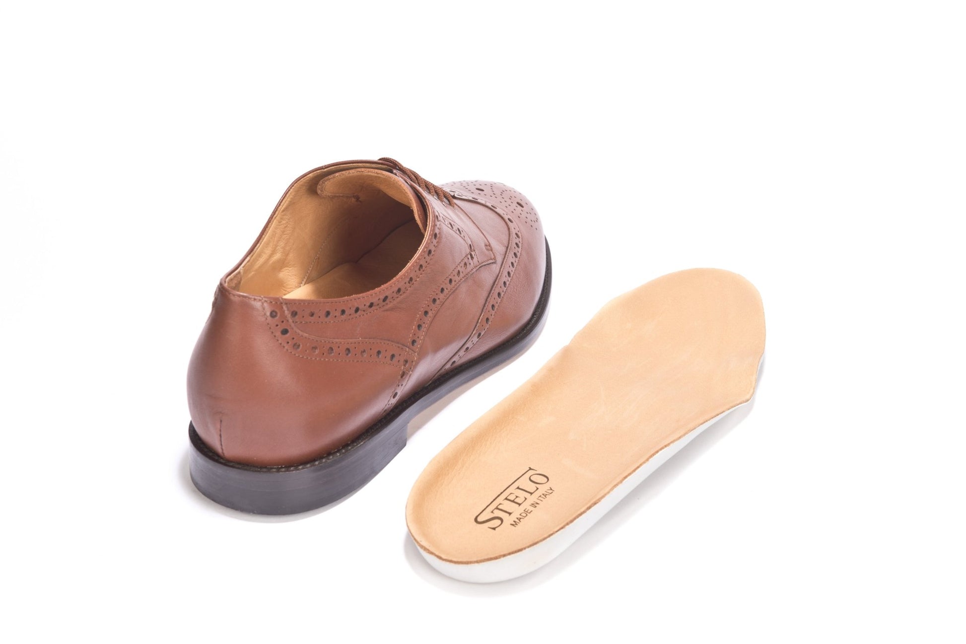 Loredan | suola in cuoio | marrone cognac - SteloItaly