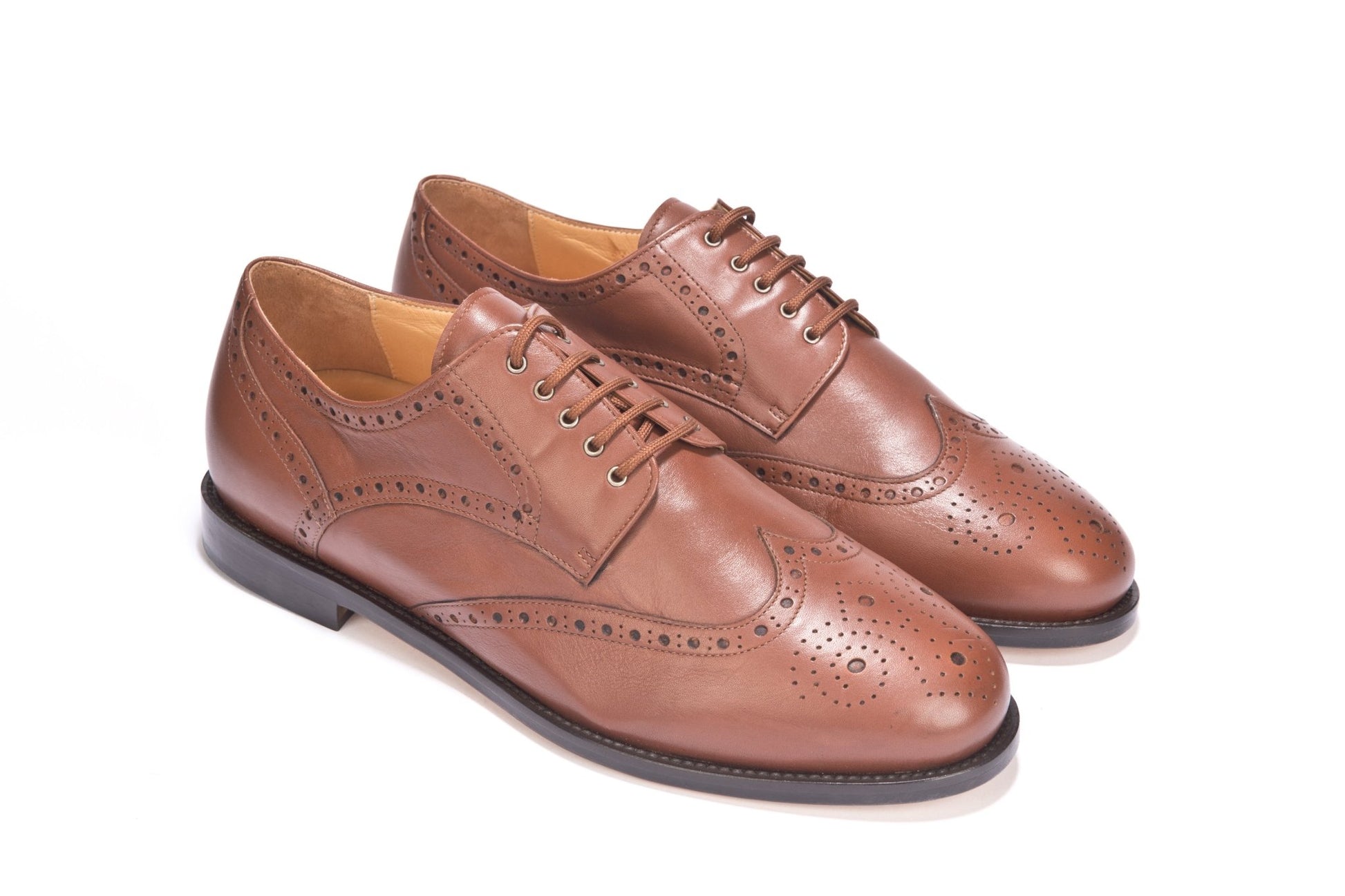 Loredan | suola in cuoio | marrone cognac - SteloItaly
